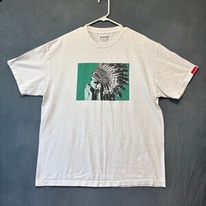 Connetic Native Tee Shirt Feather Headdress Beautiful Sexy Graphic Print Skater